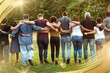 © Rawpixel.com - Group of friends huddle in rear view together