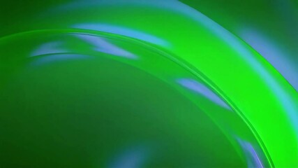 Aufkleber - Abstract Green Wave: Dynamic Light and Shadow Play