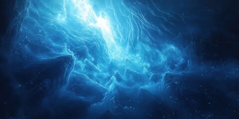 Wall Mural - Deep space nebulae with radiant energy.
