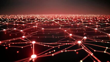 Poster - Red Illuminated Network: A Dynamic Data Visualization