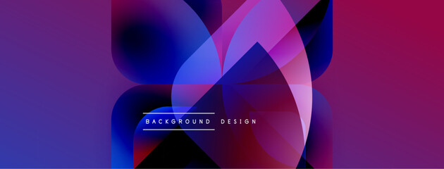 Aufkleber - Abstract fluid shapes, vibrant colors blend. Modern design, gradient effects create dynamic composition. Text reads background design.
