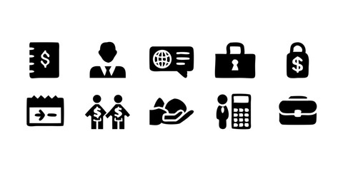 Wall Mural - set of financial-transactions