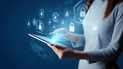 Poster - Engaging in digital security practices virtual environment infographic technology user perspective cyber awareness