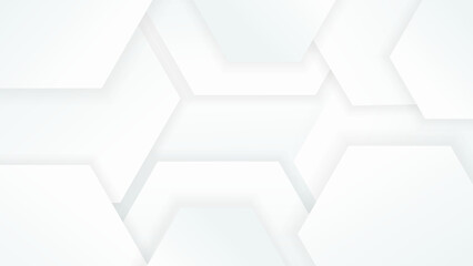 Poster - Elegant abstract white banner background