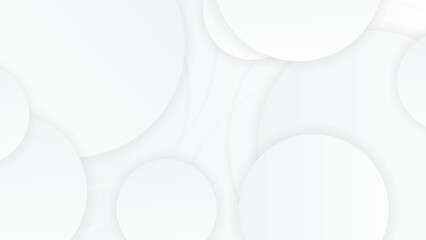 Poster - Abstract modern white gradient shape pattern background