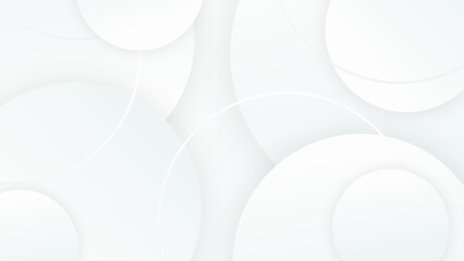 Poster - Elegant abstract white banner background