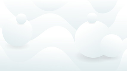Poster - Elegant abstract white banner background