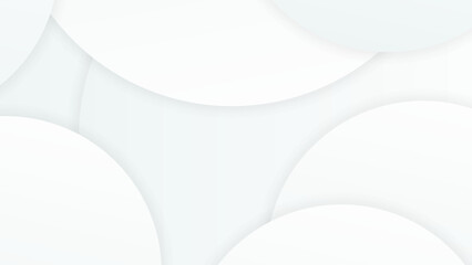 Poster - Abstract modern white gradient shape pattern background