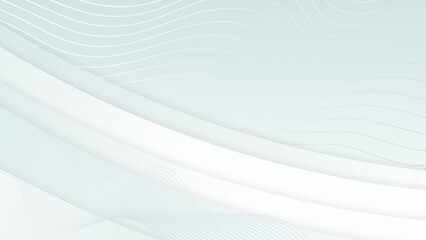 Poster - White smooth shape abstract background vector