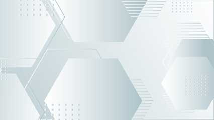 Poster - White abstract shapes background vector illustration