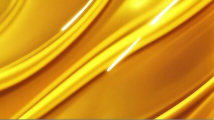 Poster - Golden Liquid Flowing Abstract Animation