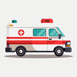 © pixelartis - ambulance car vector illustration