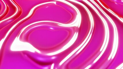 Aufkleber - Abstract Pink Liquid Swirls: Dynamic Neon Glows