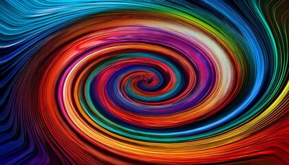 Aufkleber - abstract colorful swirl background with circle