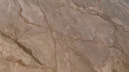 Poster - Seamless looping animation of brown and cream marble texture with light veins, luxury stone effect for backgrounds and interiors