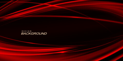 Wall Mural - Exquisite red wavy dark background with bright shine.