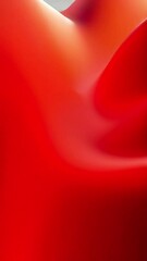 Poster - Abstract Red Gradient: Dynamic Waves of Crimson and Scarlet