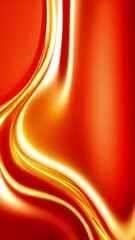 Aufkleber - Abstract Orange and Gold Liquid Flowing Dynamic Video