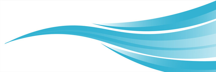 Poster - Blue and white business wave banner background. vector
