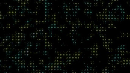 Fototapete - Abstract data visualization displaying colorful glowing circles on a black background perfect for technology concepts