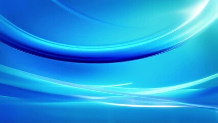 Poster - Abstract Blue Light Waves: Dynamic Motion Graphics Video