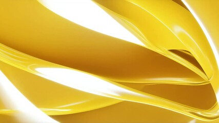 Poster - Abstract Golden Fluid Motion: Dynamic Waves of Yellow