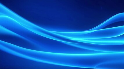 Poster - Dynamic Blue Waves Abstract Motion Background Video