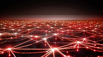 Poster - Dynamic Red Network: Illuminated Nodes and Shifting Connections