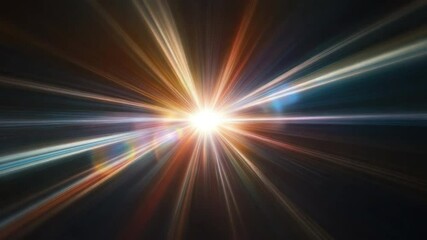 Poster - radiant burst of light: a dynamic display of brilliant light, radiating outward in a captivating, en