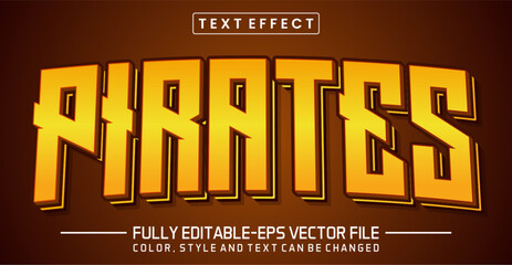 Poster - Pirates font Text effect editable
