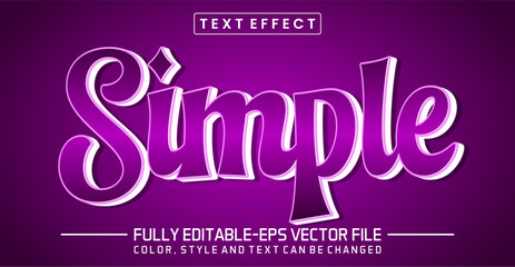 Poster - Simple font Text effect editable