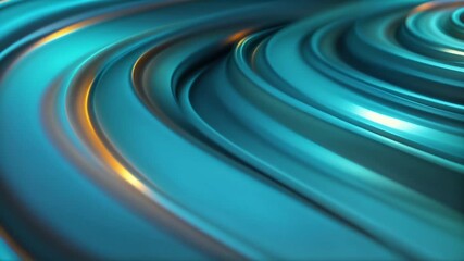 Wall Mural - Abstract background with spiral of swirling blue and gold light trails moving in a circular pattern, creating a mesmerizing visual effect. Loop animation, seamless and endless footage.