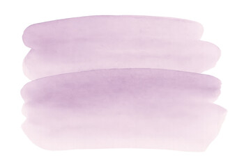 Aufkleber - Delicate purple watercolor brushstrokes creating a soothing and artistic backdrop on a transparent background