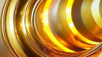 Poster - Stunning gold rings in an abstract pattern, perfect for creating a modern and stylish design.