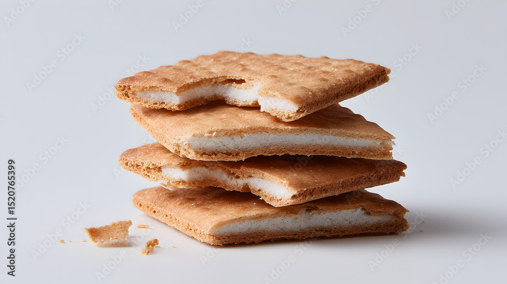 Spoiled Ritz Cracker Stock-Foto „Stacked spoiled crackers with visible mold and texture ...