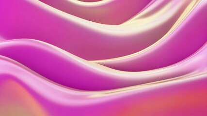 Poster - Abstract Pink and Cream Wave Motion Graphics Video