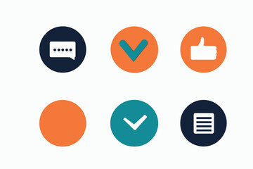 set of buttons