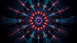 © Urmy_Design - Abstract digital art featuring a colorful geometric pattern with glowing light elements