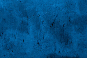 Aufkleber - Old wall pattern texture cement blue dark abstract  blue color design are light with black gradient background.