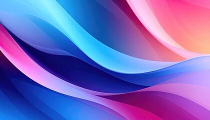 Poster - Flowing colorful waves digital abstract design vibrant background modern aesthetics eye-catching visuals