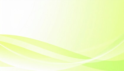 Poster - Flowing green waves abstract design digital art minimalist style soft light modern aesthetic