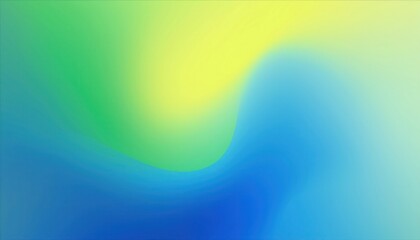 Aufkleber -  abstract blue green wave gradient with smooth color transition and fluid motion for web design, digital branding, wallpaper, or modern print media background
