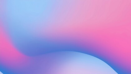 Poster -  soft pastel gradient waves in pink blue and violet tones with smooth light transitions for abstract background, ideal for website header, branding element, or modern print media design