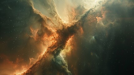 Wall Mural - colorful nebula, star galaxy, space nebulae, celestial bodies and of cosmic gas in deep space.