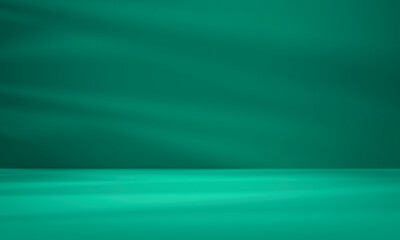 Wall Mural - Empty bright green studio background, product display with copy space for displaying content design. Banner for product advertising