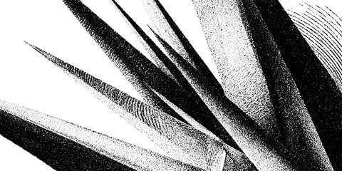Poster - abstract engraved illustration of dynamic curved patterns for artistic design