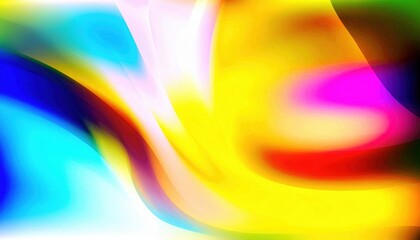 Poster - Vibrant colorful abstract art digital canvas visual design creative space close-up artistic expression