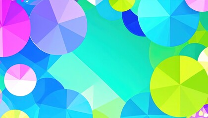 Poster - Colorful geometric patterns digital art abstract background vibrant environment aesthetic view modern design concept