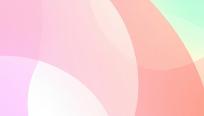 Poster - Colorful abstract shapes in soft gradient digital art modern design minimalist environment artistic viewpoint
