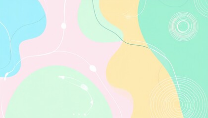 Poster - Abstract colorful shapes digital art vibrant background creative concept modern design